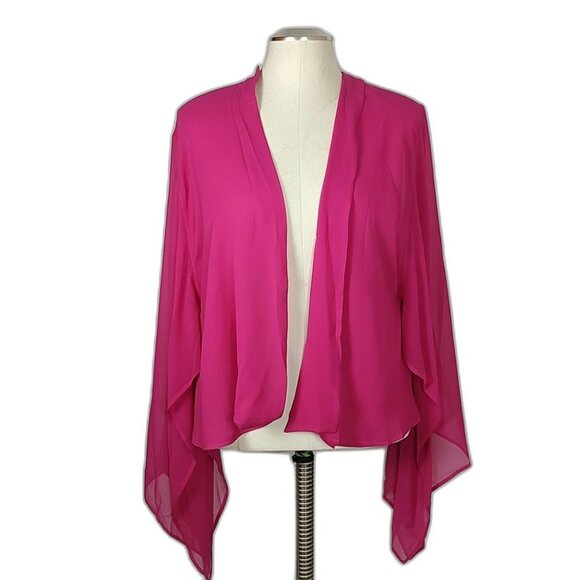 🩷HP🩷 Yves St Laurent Rive Gauche Haute Pink Chiffon Gown Cover-Up Rare! - Picture 1 of 14